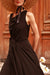 Black Draped Dress