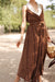 Brown Polka Dot Tuxedo Dress