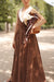 Brown Polka Dot Tuxedo Dress