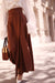 Brown Tailored Wrap Trousers