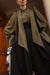 Olive Satin Baroque Blouse