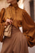 Caramel Baroque Blouse