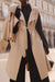 Cream Cotton French Trench