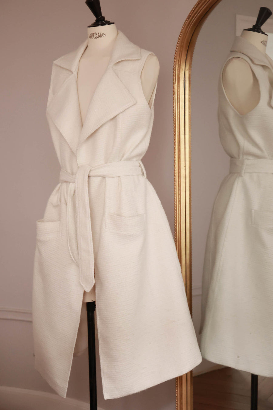 Pre-Spring White French Trench