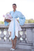 Powder Blue Baroque Blouse