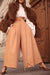 Camel Tailored Wrap Trousers