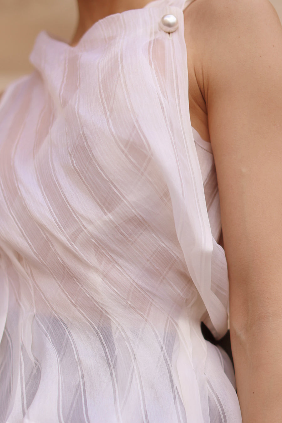 Sheer Silk Orsay Blouse