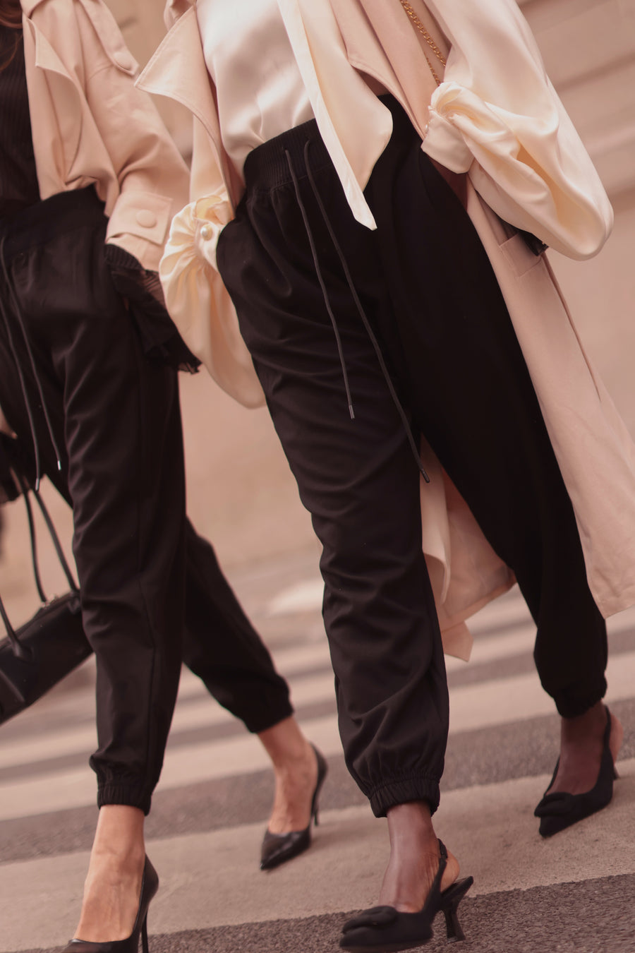 Black Soft Chic Trousers