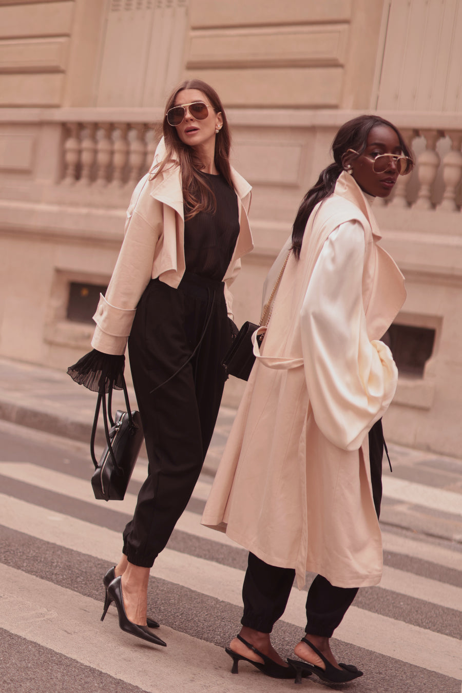Black Soft Chic Trousers