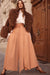 Camel Tailored Wrap Trousers