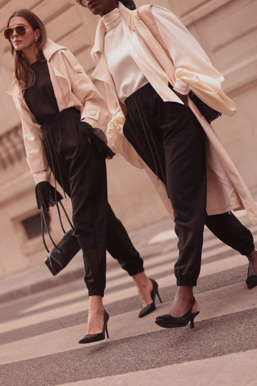 Black Soft Chic Trousers