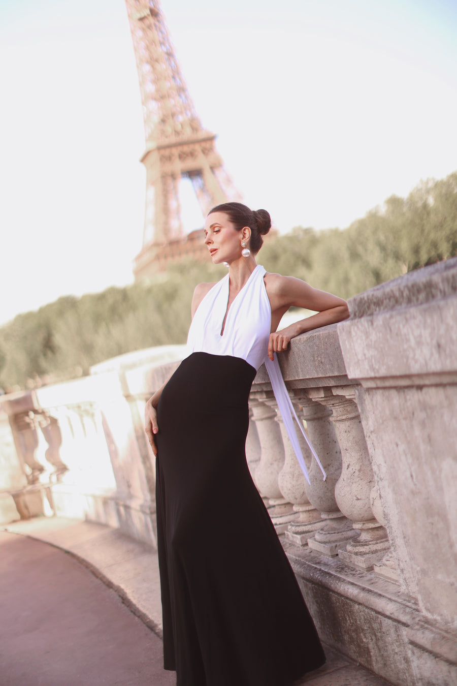 Draped Halter Dress