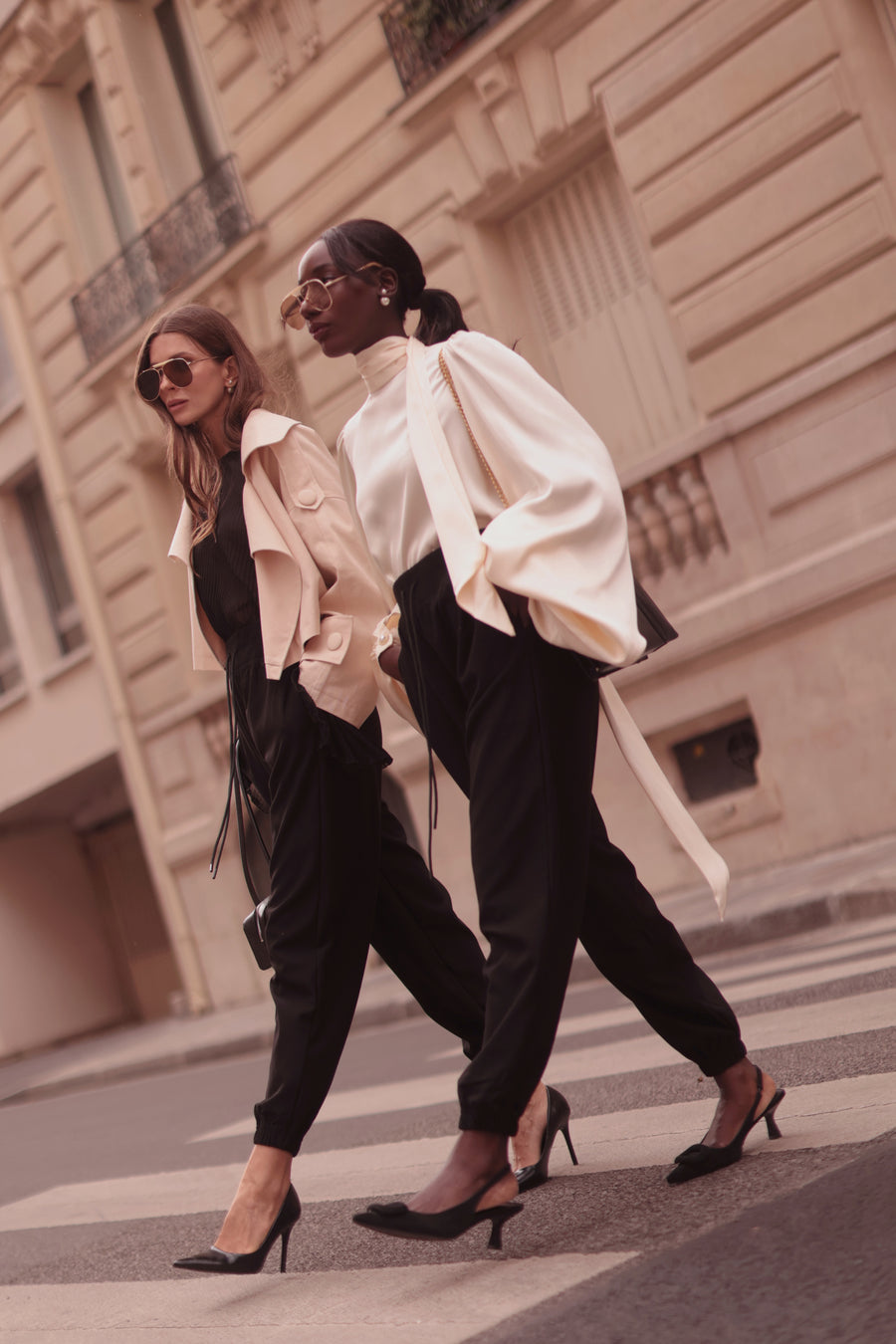 Black Soft Chic Trousers