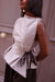 Lilac Silk Orsay Blouse
