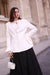 White Peplum Tweed Blazer