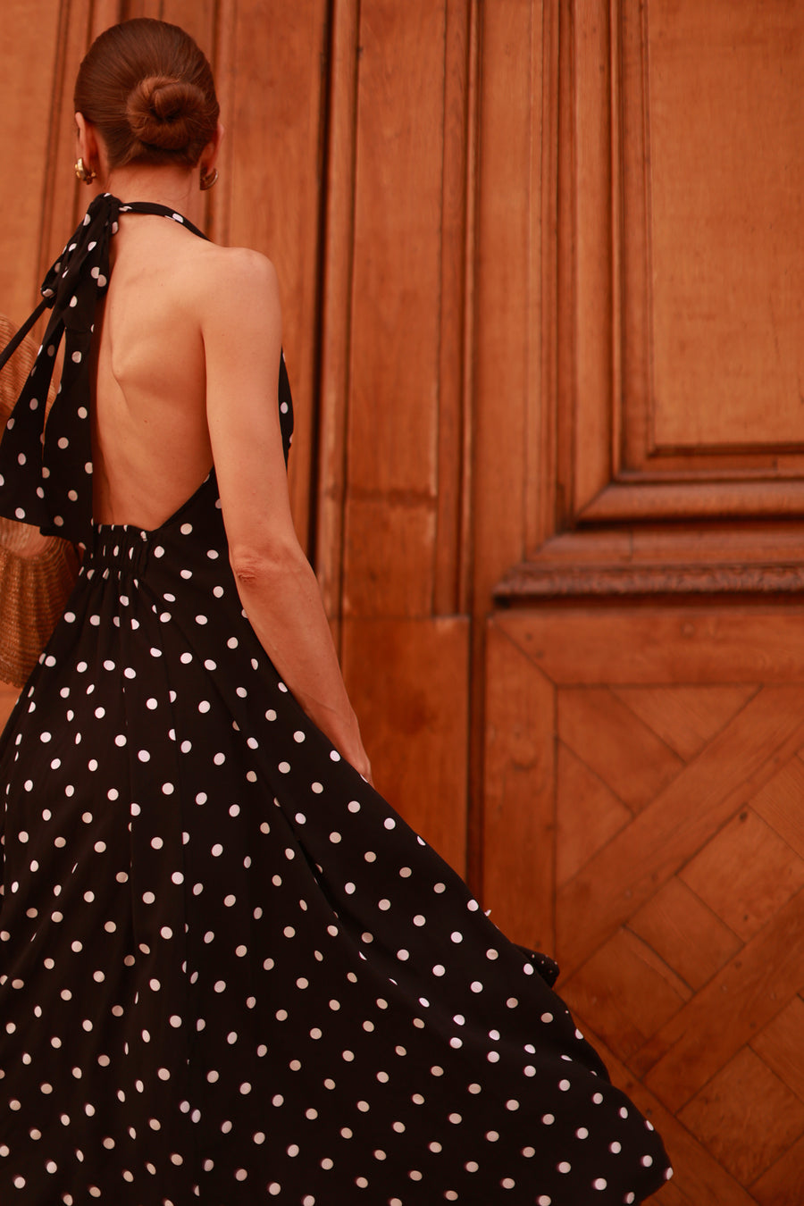 Polka Dot Halter Dress