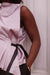 Lavender Satin Orsay Blouse
