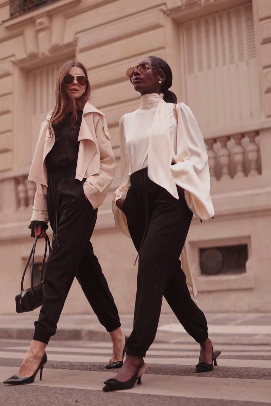 Black Soft Chic Trousers