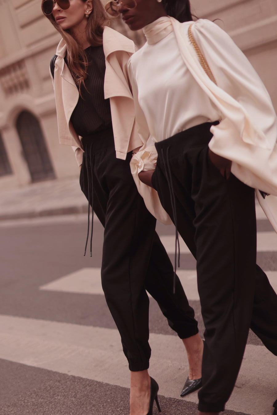 Black Soft Chic Trousers