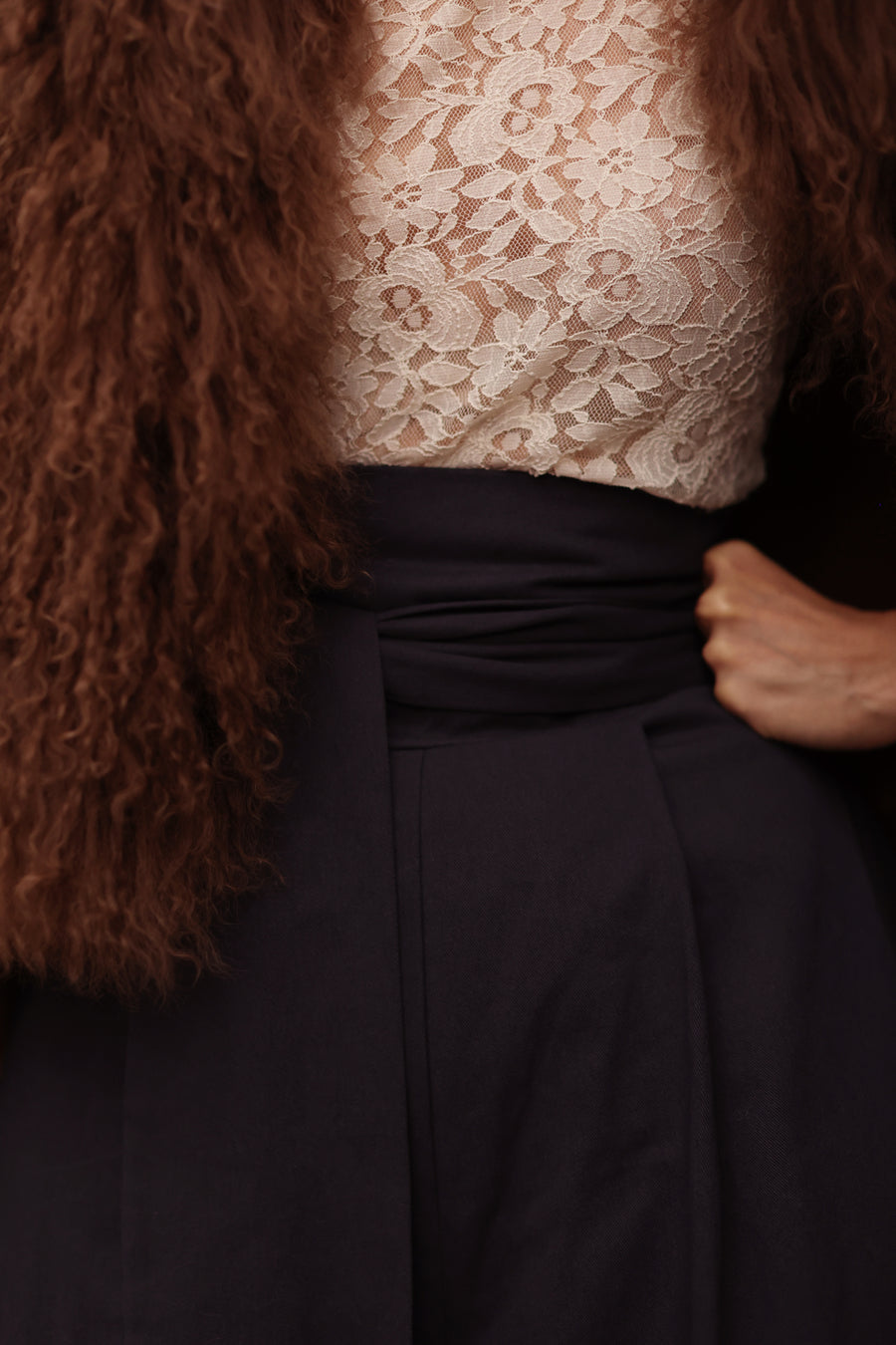 Marquise White Lace Blouse
