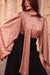 Rose Leopard Baroque Blouse