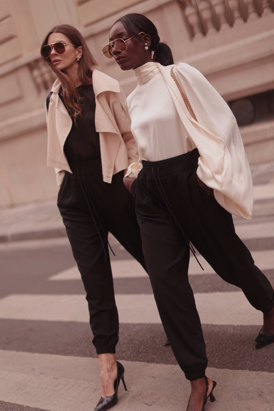 Black Soft Chic Trousers