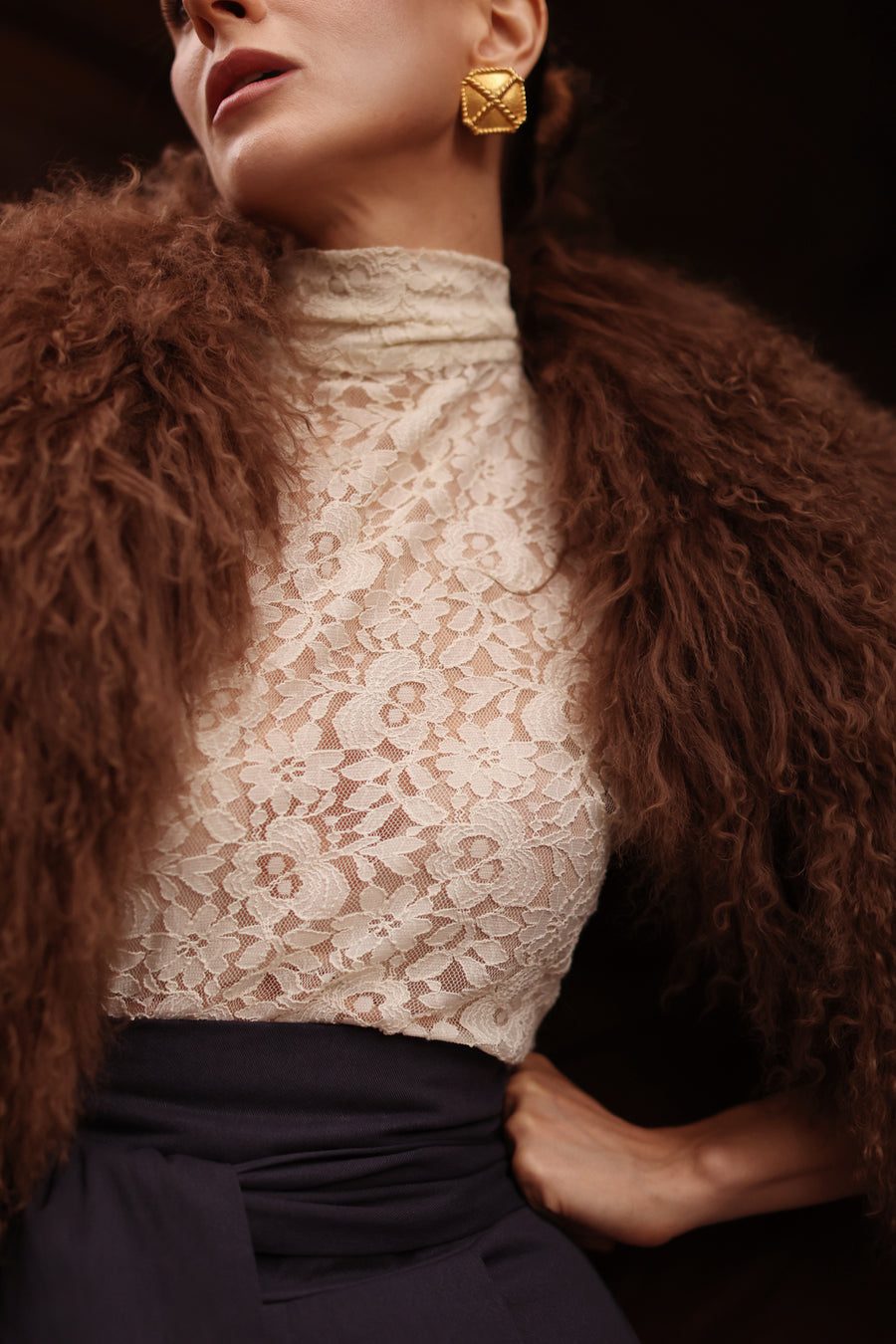 Marquise White Lace Blouse