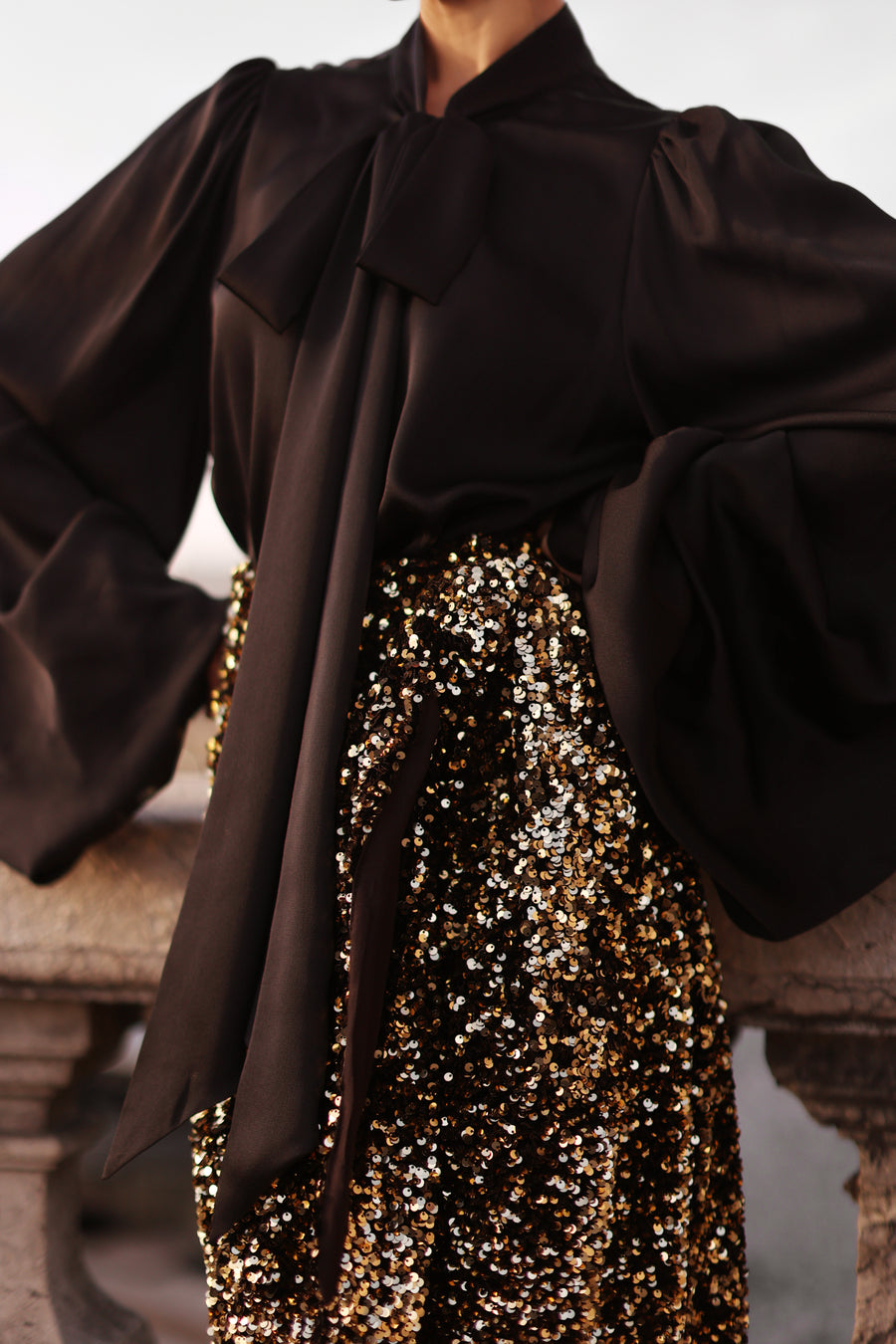 Black Baroque Blouse