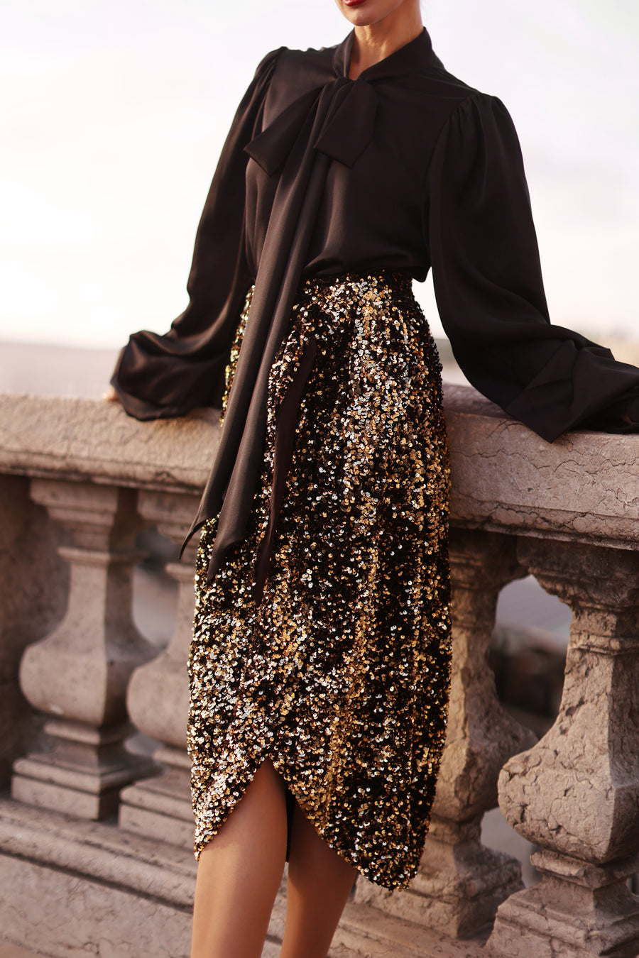 Black Baroque Blouse