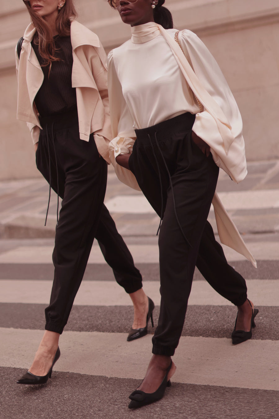 Black Soft Chic Trousers