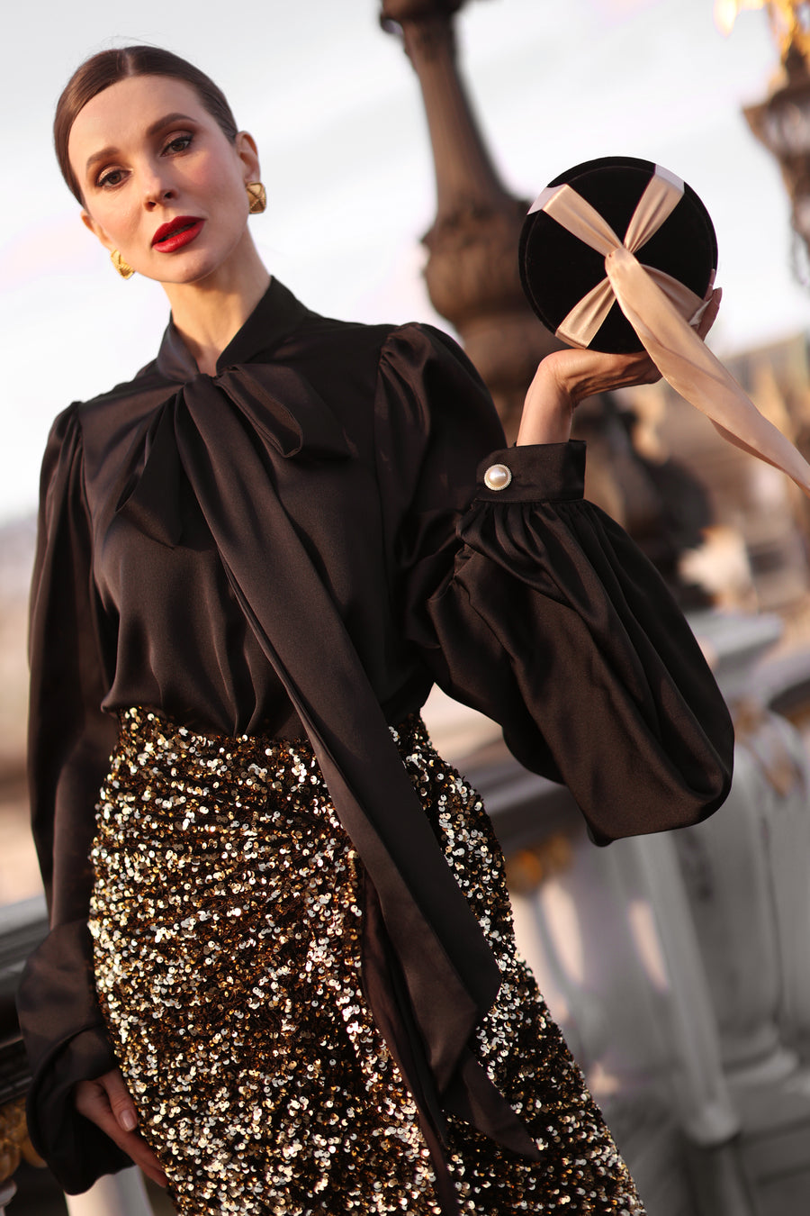 Black Baroque Blouse