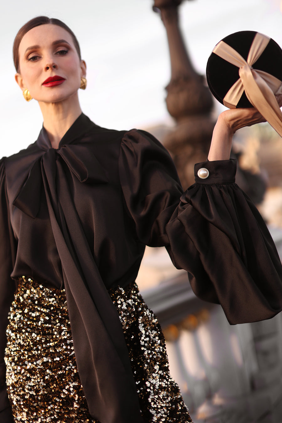 Black Baroque Blouse