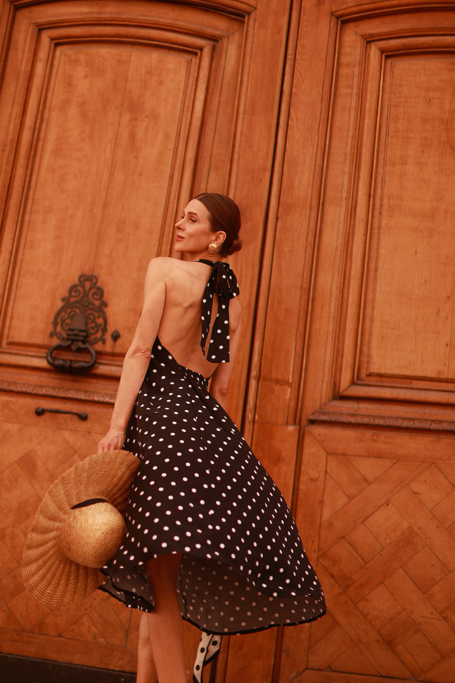 Polka Dot Halter Dress