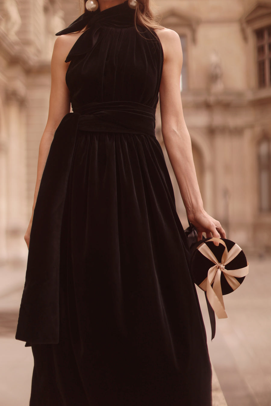 Black Velvet Cadeau Dress