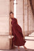  Burgundy Draped Dress 