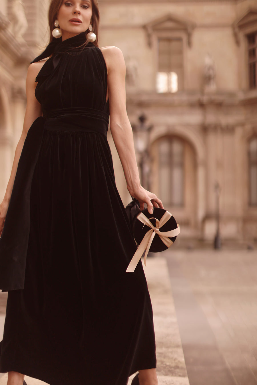 Black Velvet Cadeau Dress