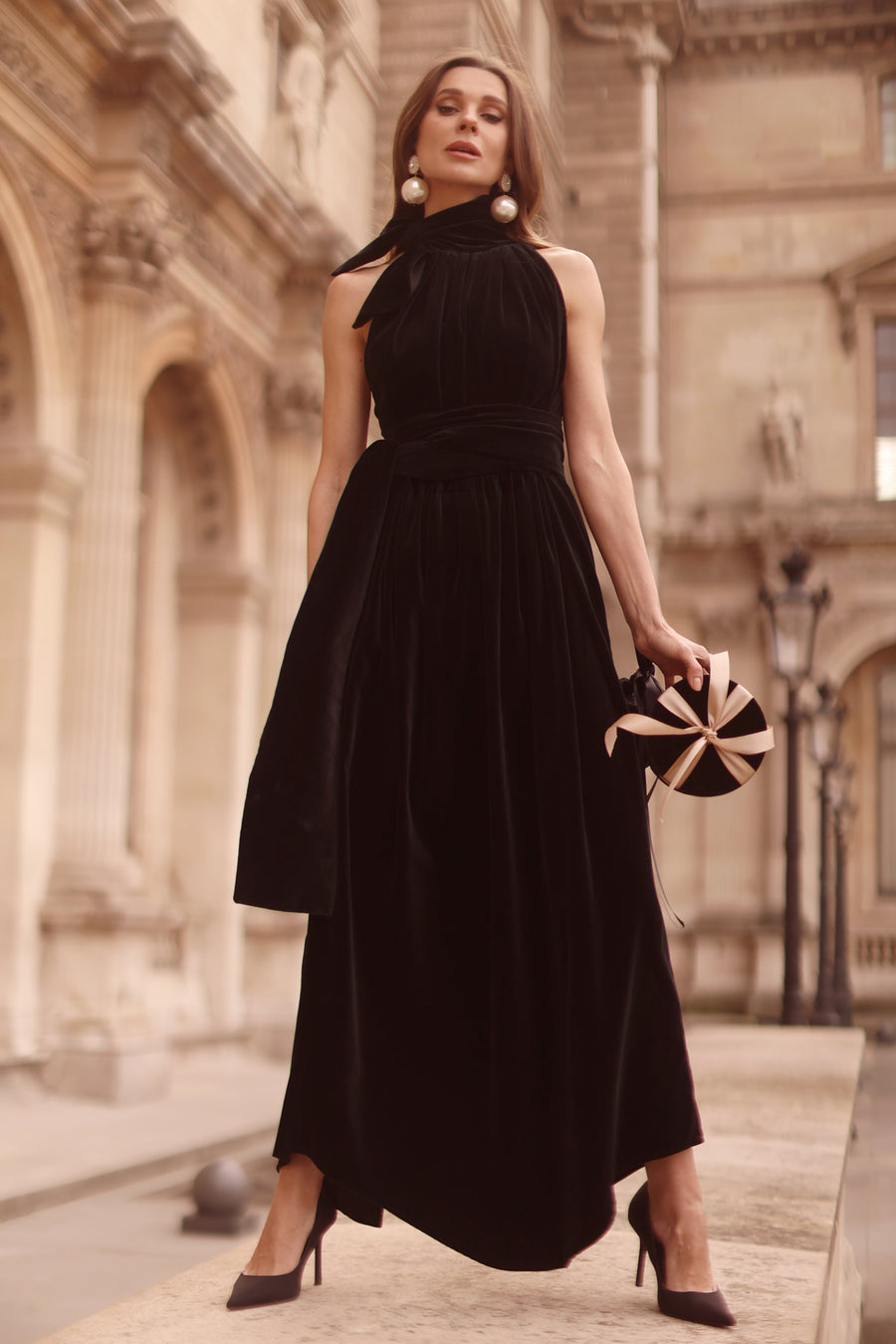 Black Velvet Cadeau Dress