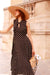  Polka Dot Tailored Tie Dress 