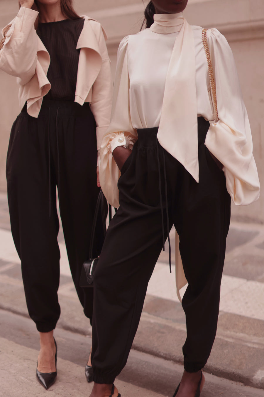 Black Soft Chic Trousers