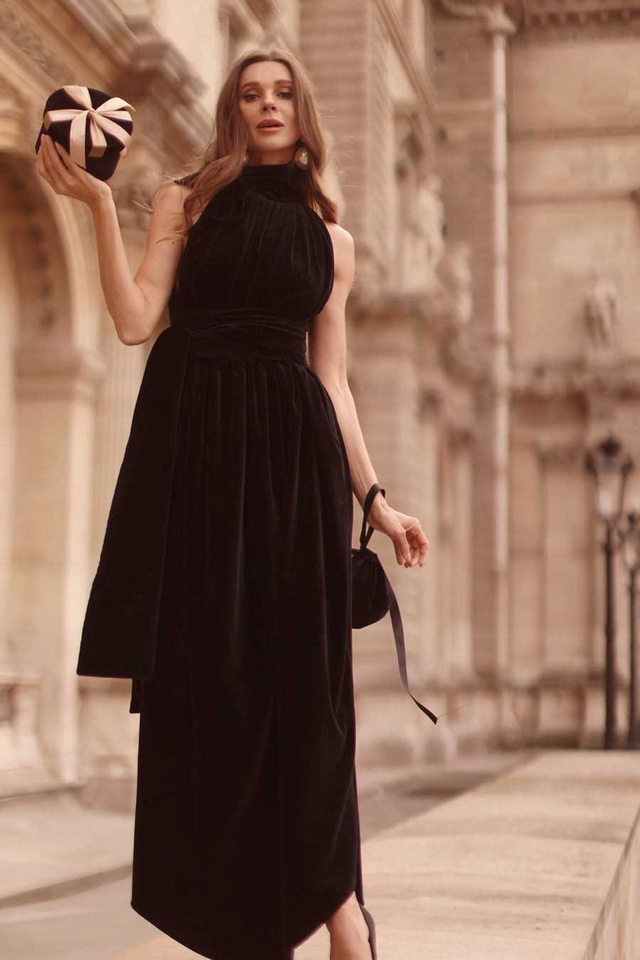 Black Velvet Cadeau Dress