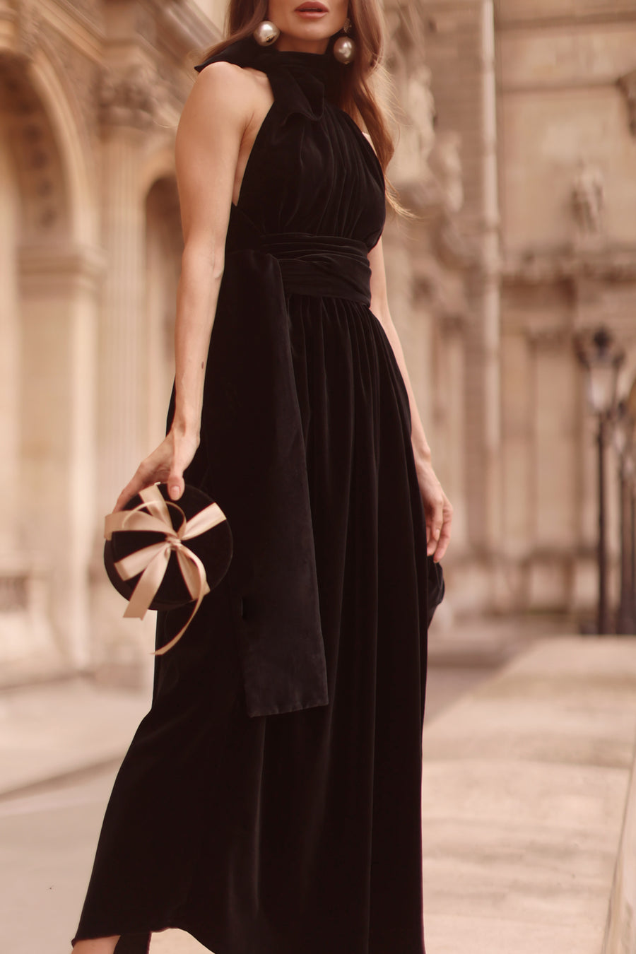 Black Velvet Cadeau Dress