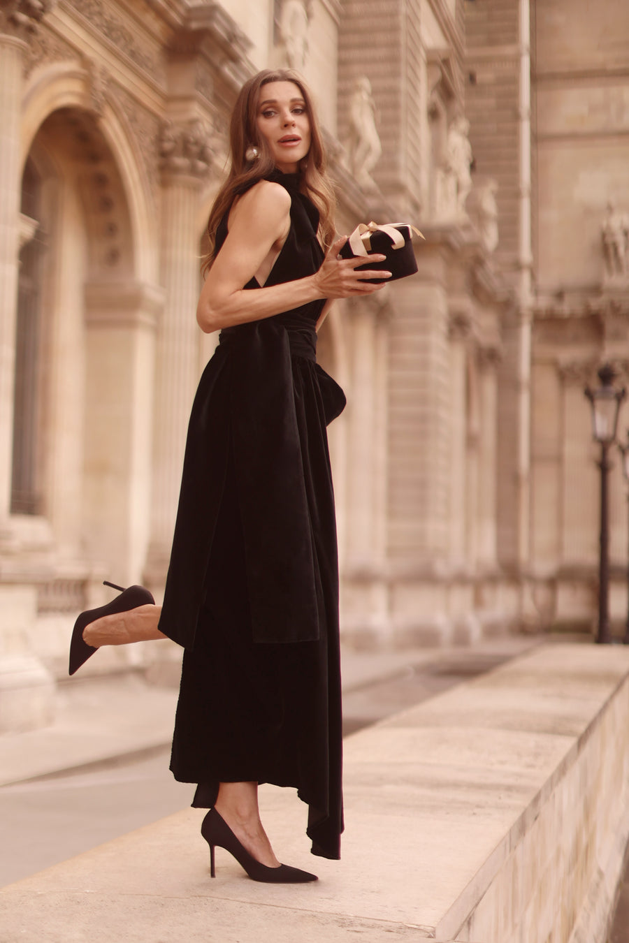 Black Velvet Cadeau Dress