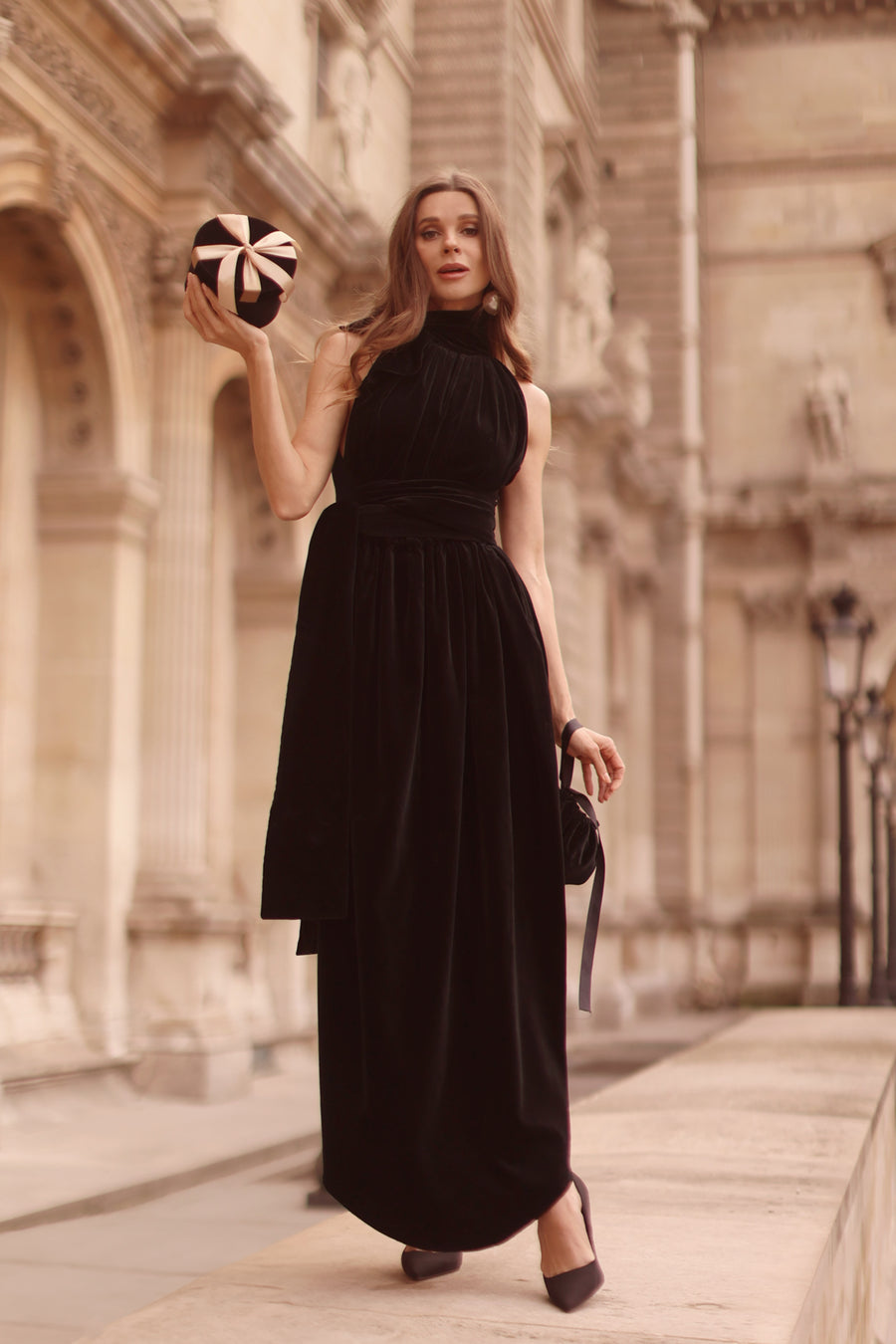 Black Velvet Cadeau Dress