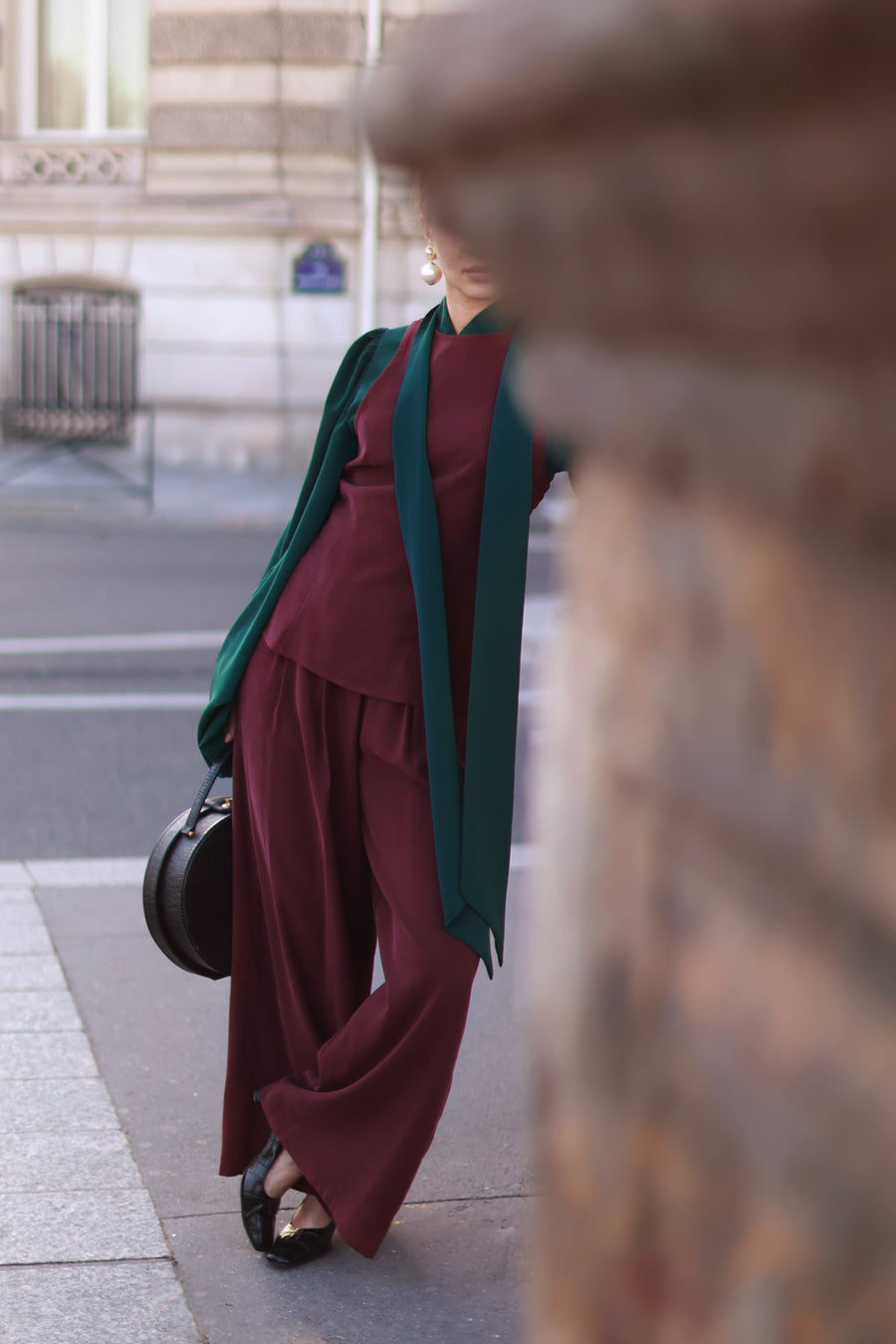 Green Baroque Blouse