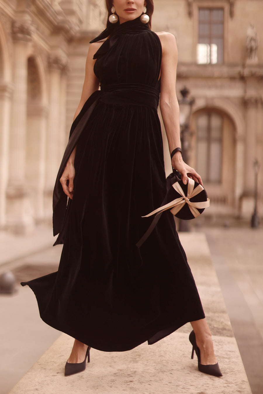 Black Velvet Cadeau Dress