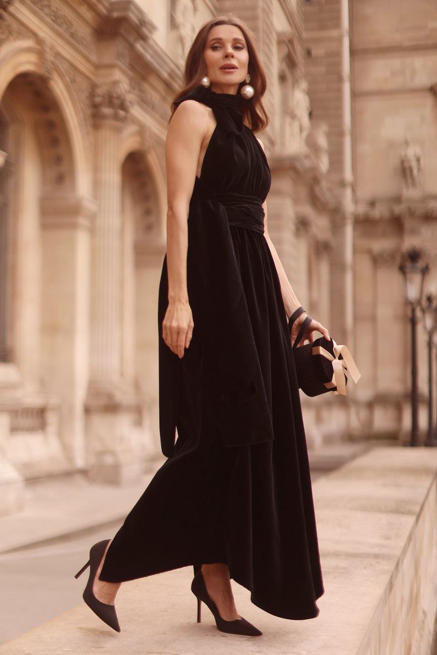 Black Velvet Cadeau Dress