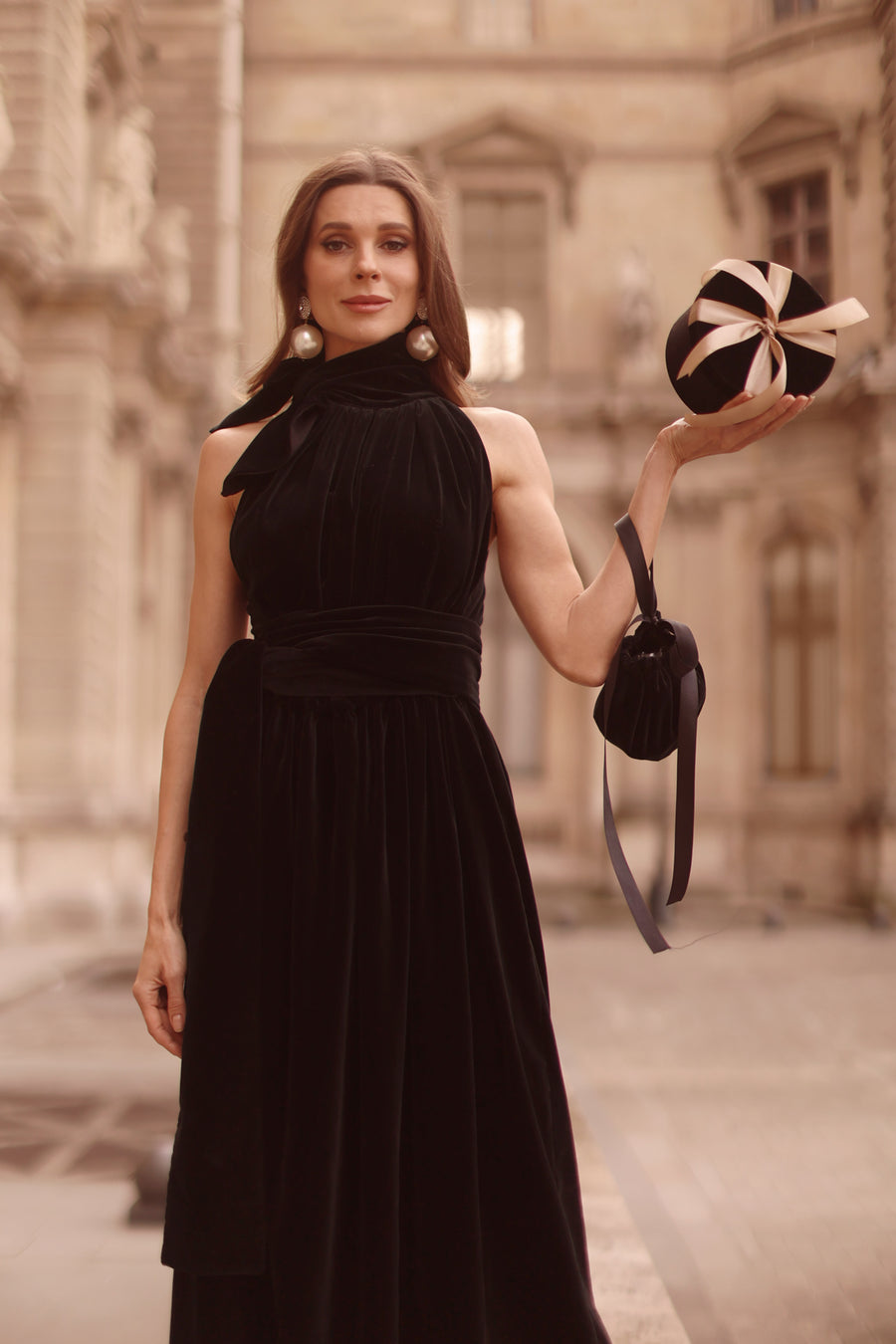 Black Velvet Cadeau Dress