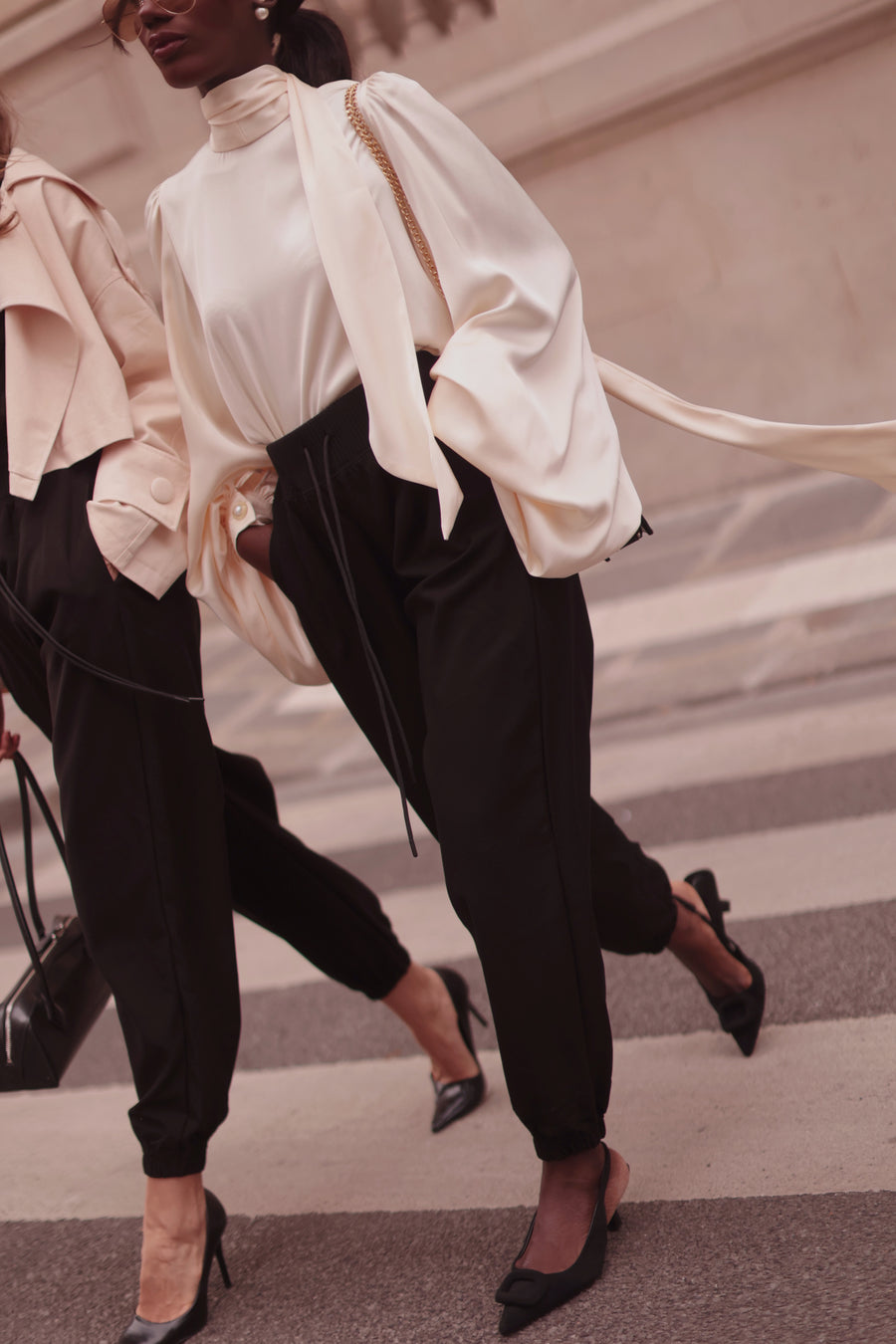 Black Soft Chic Trousers