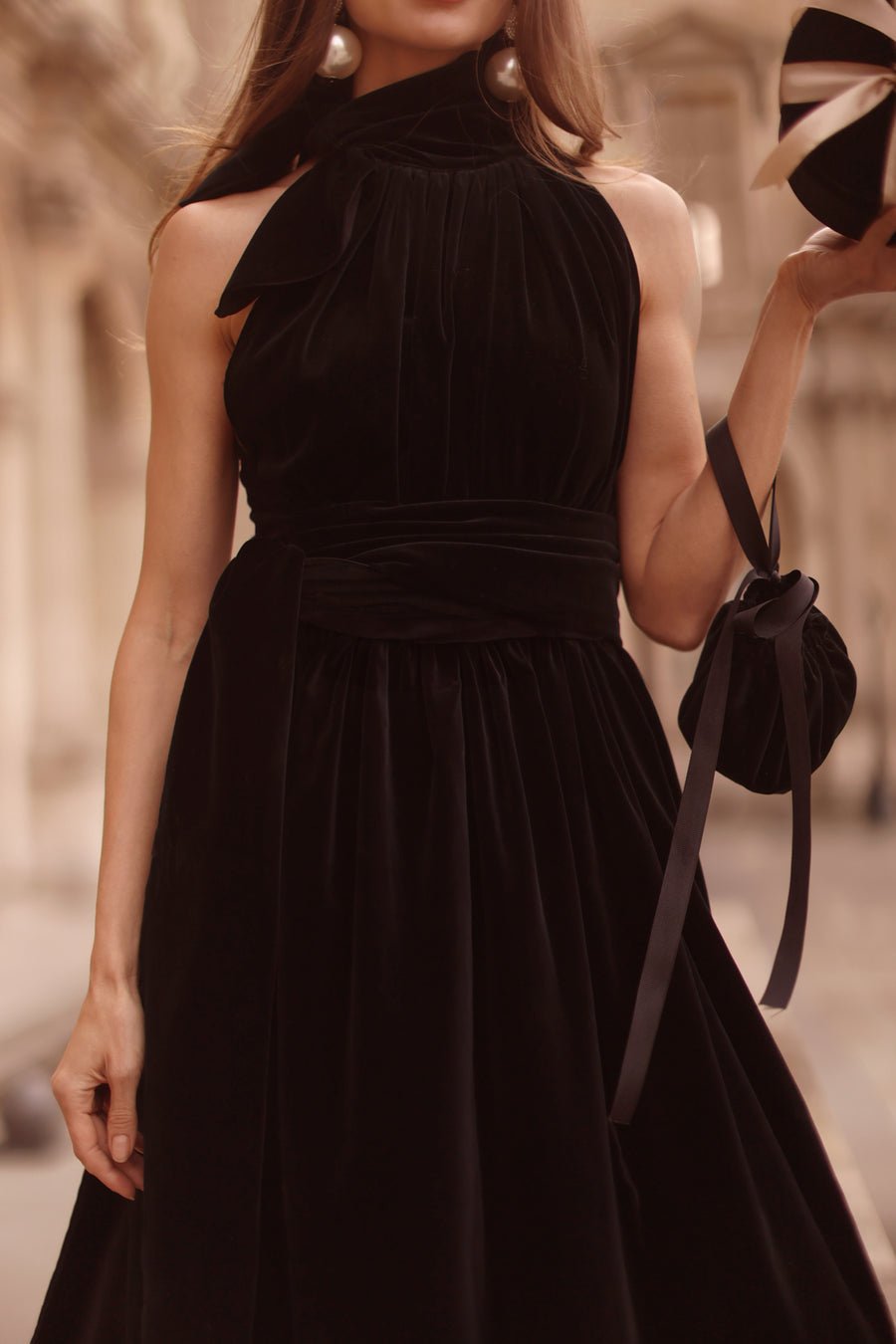 Black Velvet Cadeau Dress