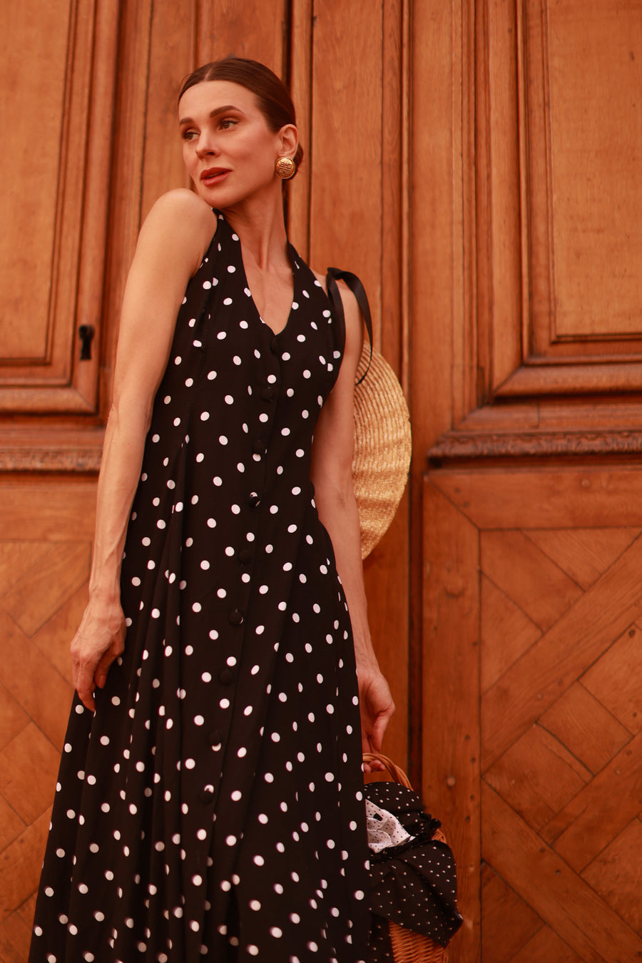 Polka Dot Halter Dress